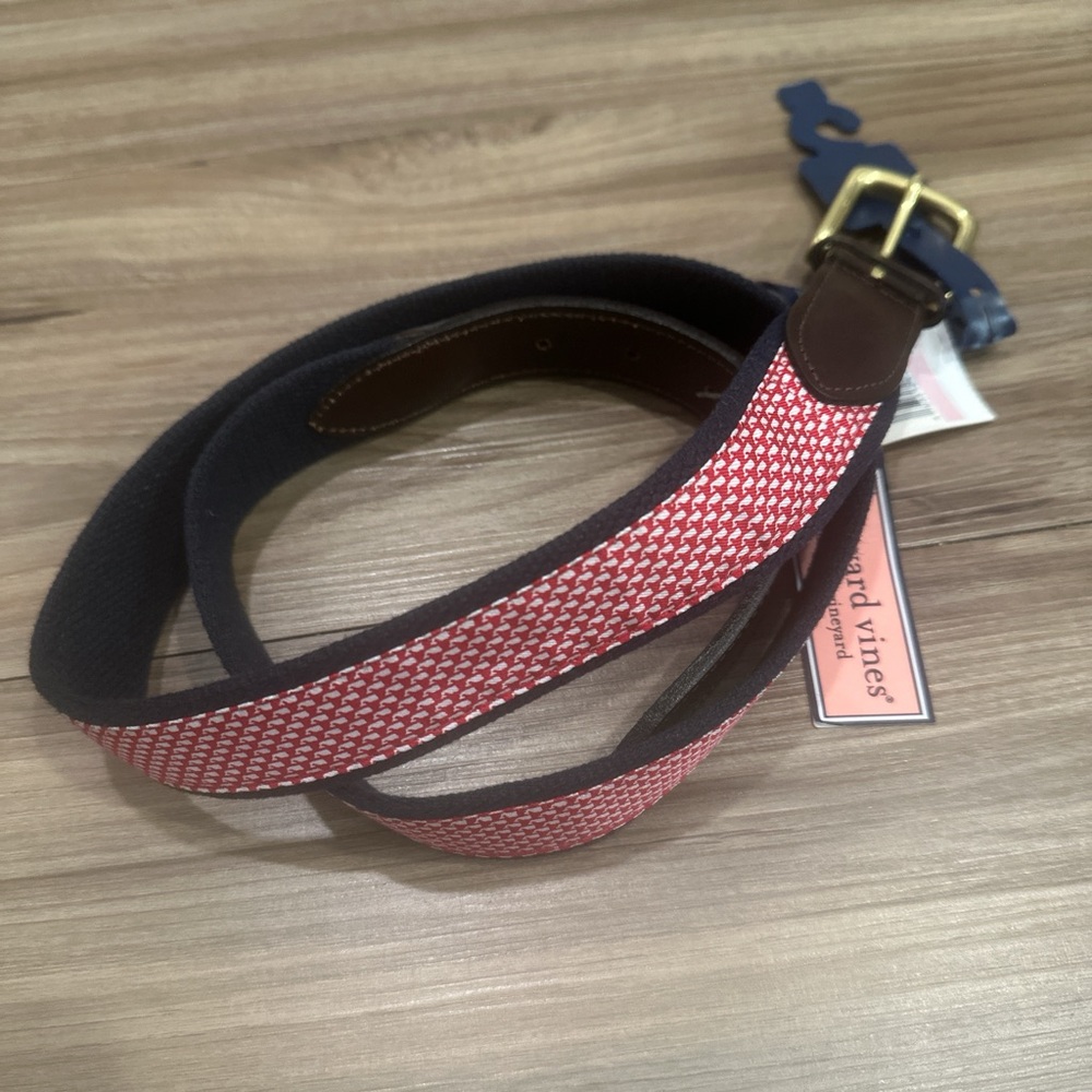 Vineyard Vines Red, White, and Navy Belt